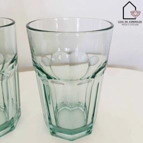 Conjunto 4 Copos | Vidro | Verde