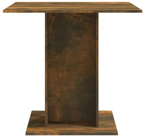 Mesa de jantar 80x80x75 cm derivados de madeira carvalho fumado