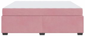 Estrutura da Cama Outros Rosa 180 x 200 cm Veludo