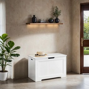Banco com espaço de arrumação 40 x 76 x 48 cm Branco