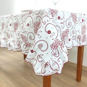 Toalha de Mesa Viana Red com Folho