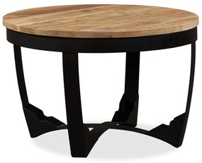 vidaXL Mesa de centro madeira de mangueira maciça áspera 60x40 cm