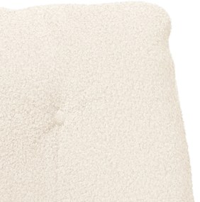 Cadeira Relaxante Creme em Tecido com aspecto de Lã