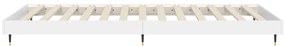 Estrutura de cama 75x190 cm derivados de madeira branco
