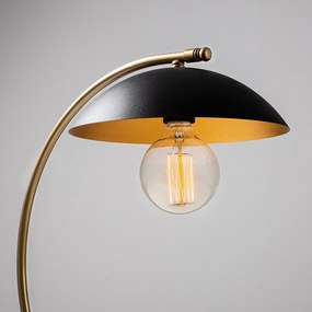 Candeeiro de Mesa Sıvani – Preto e Dourado – 26 x 43 cm