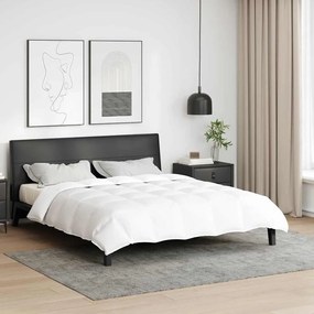 vidaXL Colchas & Edredons Branco 200 x 200 cm Penugem