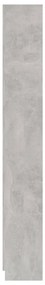 Estante 5 prateleiras 60x24x175 derivados madeira cinza cimento