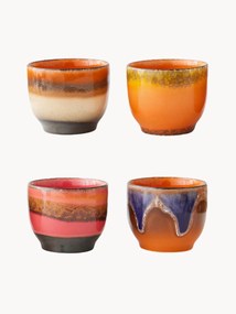 Canecas artesanais 70's, 4 uni.