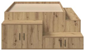 Cama de Armazenamento Artisan Carvalho 90x190 cm
