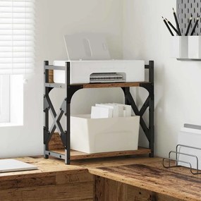 vidaXL Suporte para Impressora Madeira Antiga 40 x 20 x 40 cm