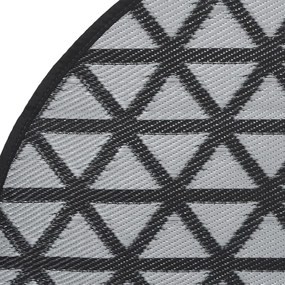 Tapete de exterior Ø160 cm ARAKIL PP preto