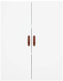 Armário alto 69,5x34x180 cm derivados de madeira branco
