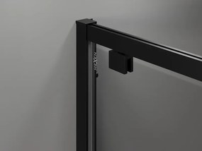 Mexen Exo-BR cabine de duche pivotante 100 x 100 cm, transparente, preta - 8181-100-100-70-00