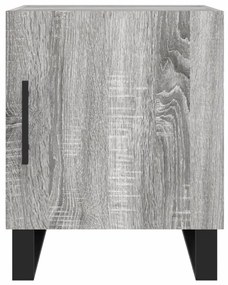 Mesa cabeceira 40x40x50 cm derivados de madeira cinzento sonoma