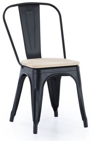 Cadeira Tolix (metal + Roble | Não personalizável)