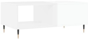 Mesa de centro 90x50x36,5 cm derivados madeira branco brilhante