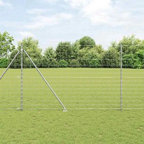 Cerca de Campo vidaXL 1.6x25 m de Aço Galvanizado