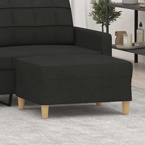 vidaXL Apoio de pés 70x55x41 cm tecido preto
