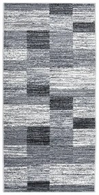 vidaXL Passadeira 100x200 cm polipropileno cinzento