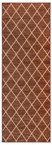 vidaXL Tapete/passadeira 80x300 cm castanho-escuro