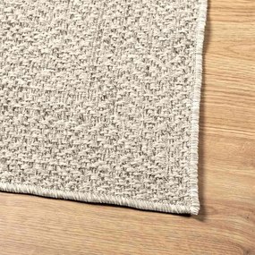 Tapete ZIZUR creme 80x150cm aspeto de juta interior e exterior