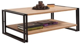 Mesa de Centro Cosmo – Pinho Atlântico Preto – 110x40x70 cm