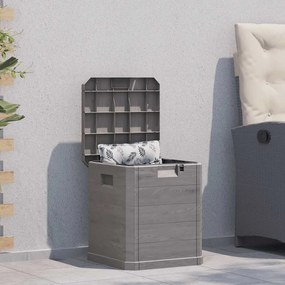 vidaXL Caixa de arrumação para jardim 90 L castanho