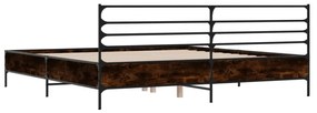 Estrutura de cama 140x200cm derivados madeira/metal