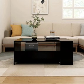Mesa de centro 102x55x42 cm madeira processada preto