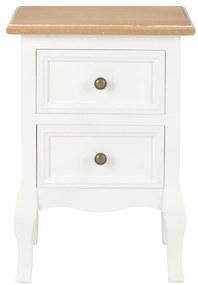 Mesa-de-cabeceira 2 pcs 35x30x49 cm MDF branco