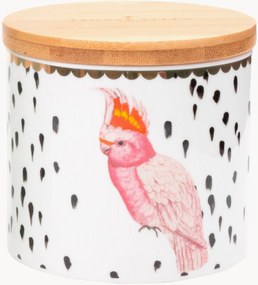 Pote de arrumação em porcelana fine bone china Parrot