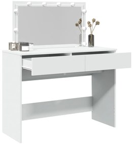 Toucador com LEDs 100x40x120 cm branco