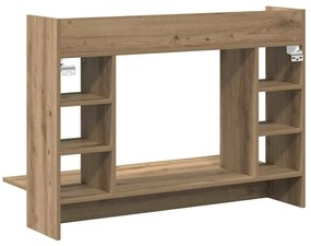Escrivaninha de Parede Carvalho Artisan 105x48x75 cm Madeira Derivada