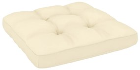 3 pcs conjunto lounge de jardim c/ almofadões pinho maciço