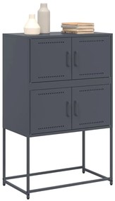 Aparador 68,5x38,5x107 cm aço antracite