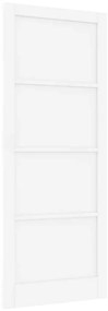 Porta de Interior 'ORKDAL'Branca 93x232x4 cm Madeira Sólida de Pinheir