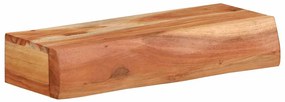 Prateleiras parede 2 pcs 40x17x8 cm madeira de acácia maciça
