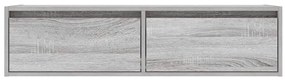 Móvel de TV com luzes LED 100X35,5x25 cm sonoma cinza
