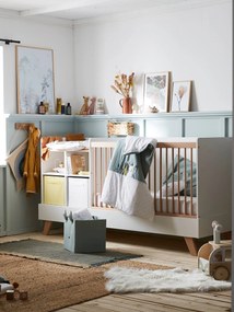 Combinado de cama evolutiva 4 em 1, Combinid branco claro bicolor/multicolo
