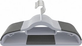 Conjunto de 30 cabides Prateado + Cinza claro + Cinza escuro