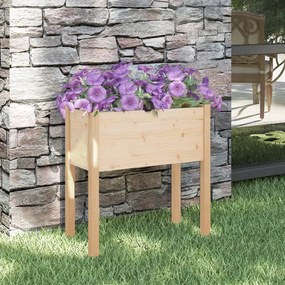 vidaXL Vaso de jardim 70x31x70 cm madeira de pinho maciça