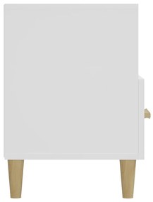 Móvel de TV 102x36x50 cm derivados madeira branco brilhante