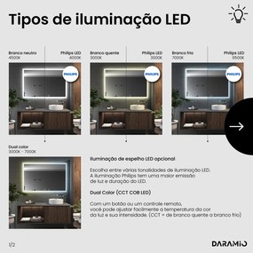 Espelho com luz F5