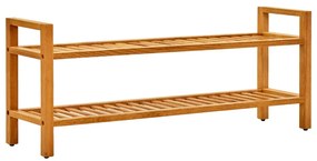 Sapateira c/ 2 prateleiras 100x27x40 cm madeira carvalho maciça