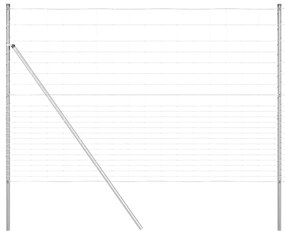Cerca de Campo 1,6 x 25 m em Aço Galvanizado