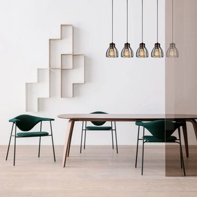 Candeeiro de Teto Kemah – Preto – Diâmetro 85 cm, Altura 108 cm