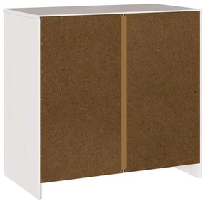 Buffet vidaXL "DRAMMEN" Branco 79x43x75,5 cm Madeira Sólida de Pinheir
