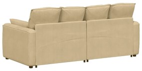 Sofá modular com almofadas verde cinzento