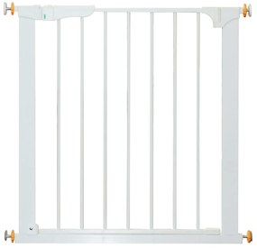 Barreira de Segurança Ferro Branco para Crianças / Cães / Gatos Separação de Segurança 74-95 x 70 cm