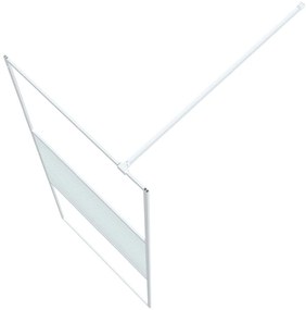 Divisória de chuveiro vidro transparente ESG 80x195 cm branco